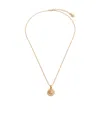 Versace Medusa Pendant Necklace In Yellow