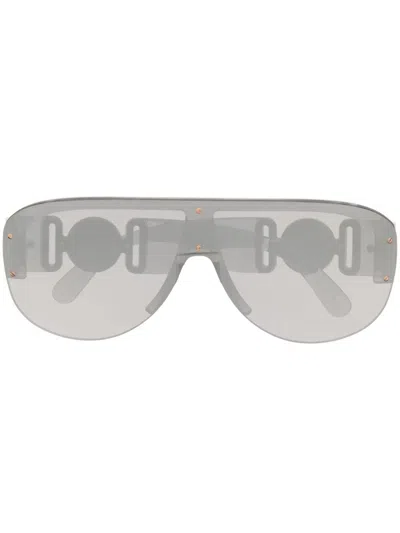 Versace Medusa Pilot Sunglasses In Grey