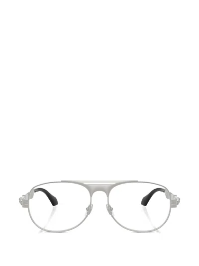 Versace Medusa Pilot-frame Glasses In Silver