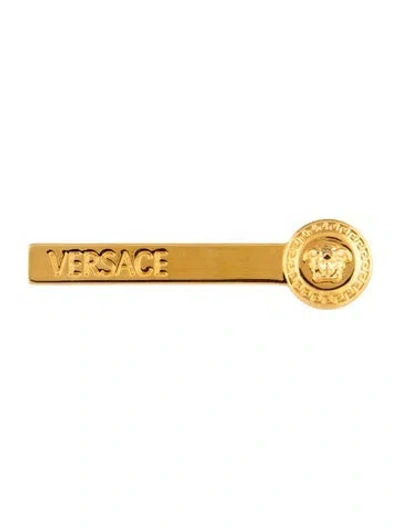 Pre-owned Versace Medusa Pin Brooch In Multi