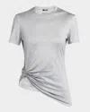 Versace Medusa Pin-gathered Jersey T-shirt