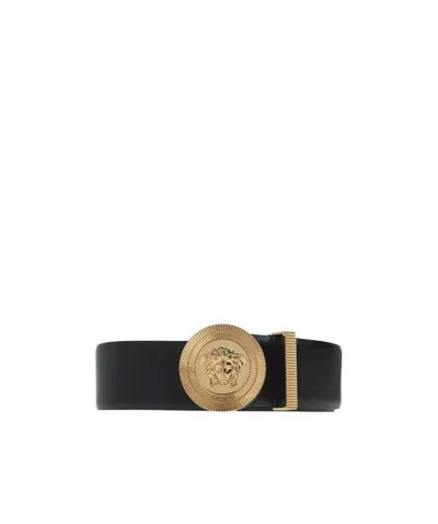 VERSACE VERSACE LOGO PLAQUE BELT