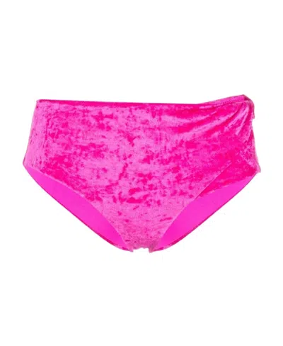 Versace Medusa Plaque Bikini Bottoms In Pink