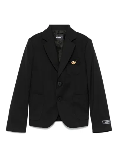 Versace Kids' Medusa-plaque Blazer In Back