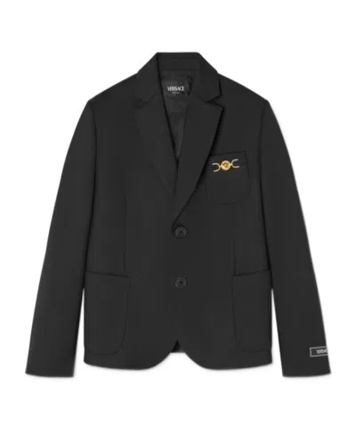 Versace Medusa-plaque Blazer In Black
