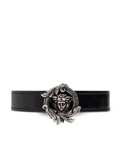 Versace Medusa-plaque Bracelet In ブラック