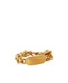 Versace Medusa Plaque Bracelet In Yellow