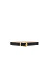Versace Medusa-plaque Buckle Leather Belt In Black