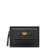 Versace La Medusa Clutch Bag In Gold Tone/black