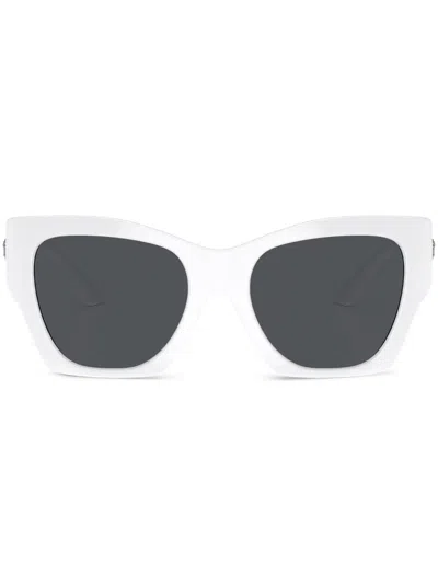 Versace Medusa-plaque Cat Eye Sunglasses In White