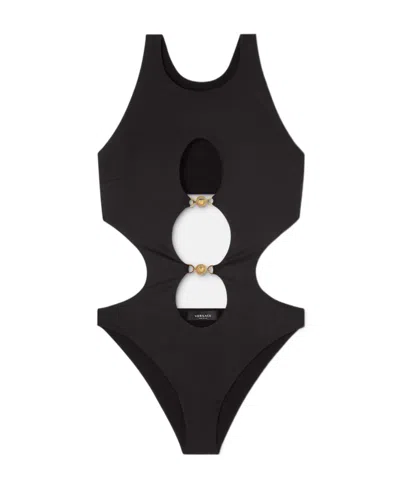 VERSACE VERSACE MEDUSA CUT-OUT DETAILED ONE-PIECE SWIMSUIT