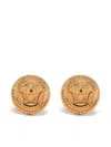 Versace Medusa Head-detail Stud Earrings In Metallic