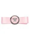 Versace Right Gianni Ribbon Hair Clip In Pink