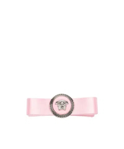 VERSACE VERSACE RIGHT GIANNI RIBBON BOW-DETAILED HAIR CLIP
