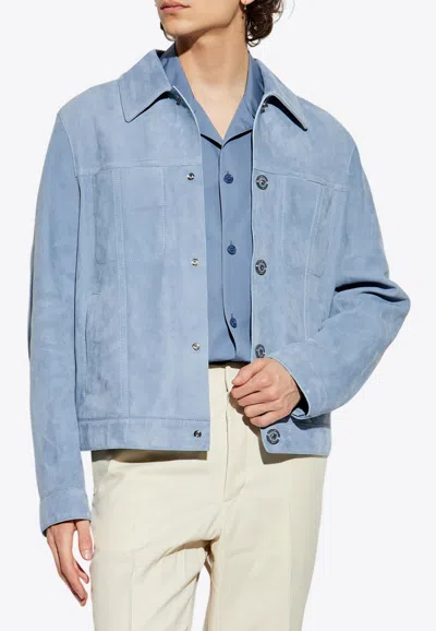 VERSACE MEDUSA PLAQUE LEATHER JACKET
