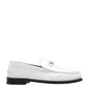 Versace Medusa-plaque Leather Loafers In White