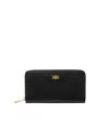 Versace Medusa Biggie Zipped Continental Wallet In Black