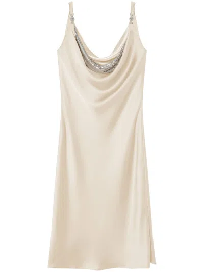 VERSACE METAL MESH SLIP MIDI DRESS