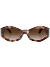 Versace Womens Brown Ve4466u Irregular-frame Injected Sunglasses In Brown