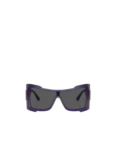 Versace Medusa-plaque Oversize-frame Sunglasses