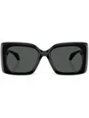Versace Eyewear Butterfly Frame Sunglasses In Black