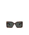 Versace Medusa-plaque Oversized-frame Sunglasses In Black