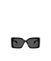 Versace Medusa-plaque Oversized-frame Sunglasses In Black