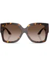 Versace Womens Ve4402 Butterfly-frame Acetate Sunglasses Brown In Brown