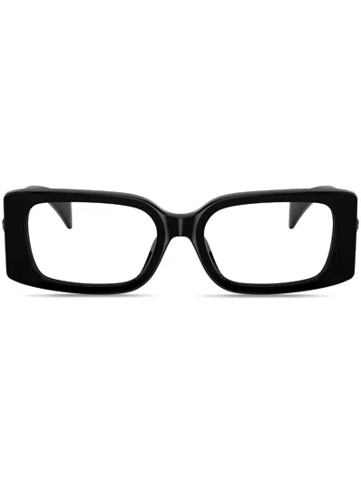 VERSACE MEDUSA-PLAQUE RECTANGLE-FRAME GLASSES