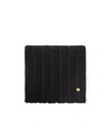 Versace Medusa-plaque Ribbed Scarf In Black