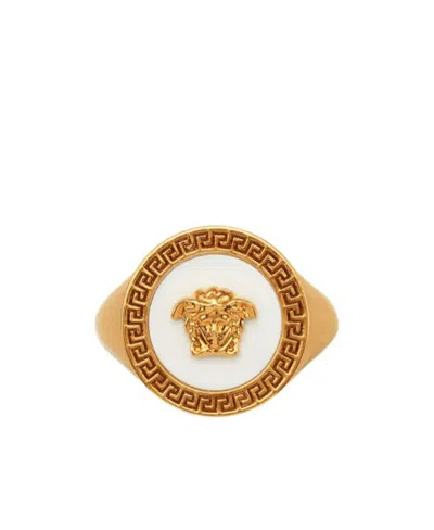 VERSACE VERSACE MEDUSA LOGO DETAILED RING