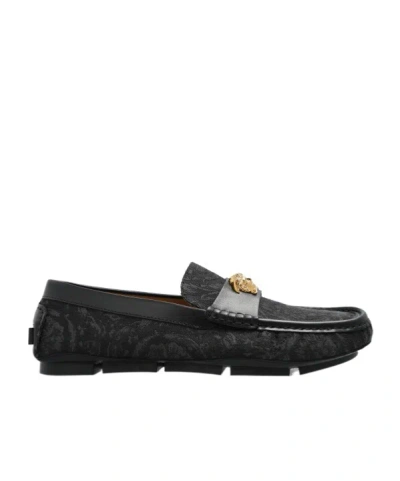 Versace Medusa-plaque Slip-on Loafers