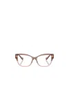 Versace Medusa-plaque Square-frame Glasses In Brown