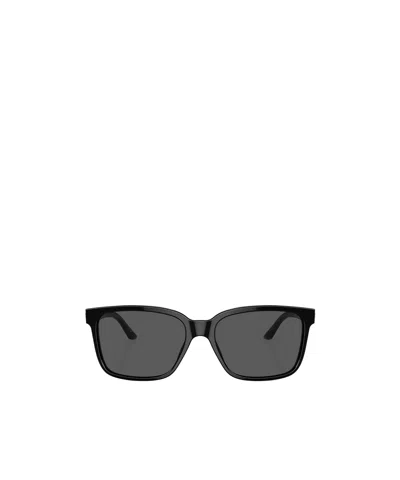 Versace Medusa-plaque Square-frame Sunglasses In Black