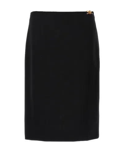 VERSACE VERSACE MEDUSA STRAIGHT HEM MIDI SKIRT