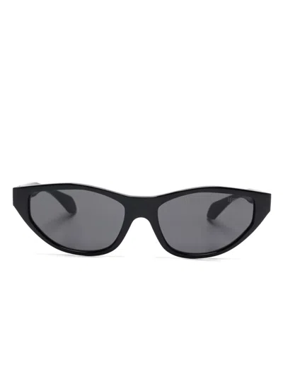 Versace Medusa-plaque Sunglassses In Black