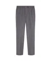 Versace Medusa-plaque Tapered Trousers In Gray