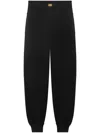 Versace Medusa Biggie Cashmere-blend Track Pants In 黑色