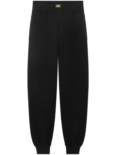 Versace Medusa-plaque Track Pants In Black
