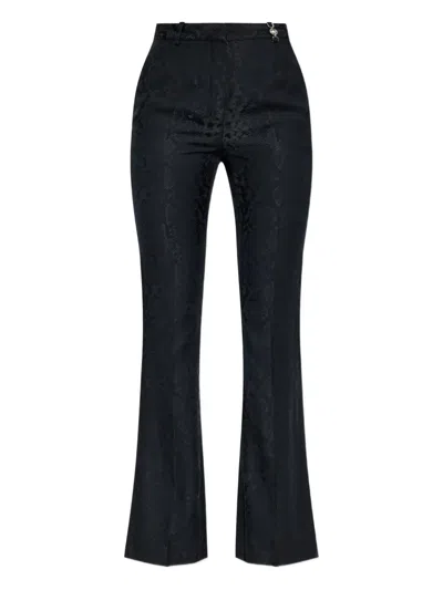 Versace Medusa-plaque Trousers In Black