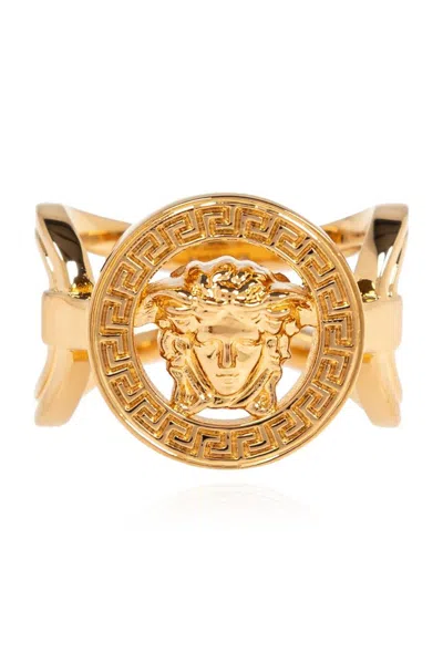 Versace Medusa Polished Finish '95 Ring In Gold