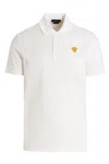 Versace Man Polo Shirt White Size S Cotton In White