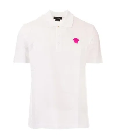 Versace Medusa Polo Shirt In White