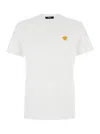 Versace White Crewneck T-shirt With Medusa Embroidery On The Front In Cotton Man