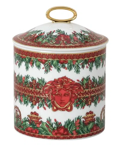 Versace Medusa Porcelain Jar In Multi