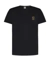 Versace White Crewneck T-shirt With Medusa Print On The Front In Cotton Stretch Man In Black