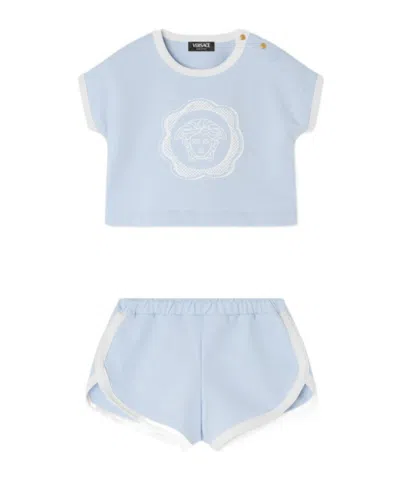 Versace Medusa-print Shorts Set