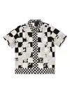 Versace Medusa-print Silk Shirt In White