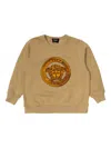 Versace Medusa-print Sweatshirt In Neutral