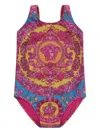 Versace Medusa-print Swimsuit In Pink